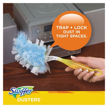 Swiffer® Refill Dusters, Dustlock Fiber, Light Blue, Lavender Vanilla Scent,10-box,4 Boxes-carton freeshipping - TVN Wholesale
